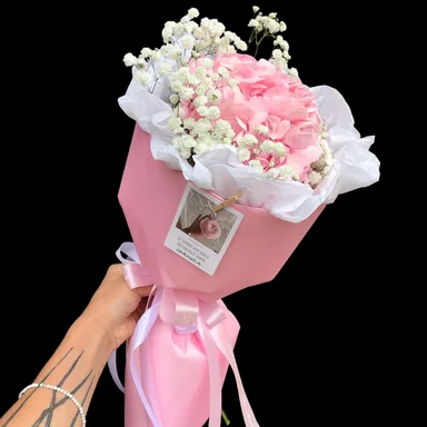 Молекула розовой гортензии