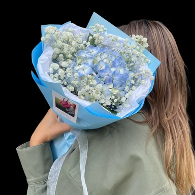 Молекула голубой гортензии