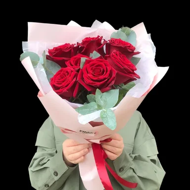 Молекула красных роз