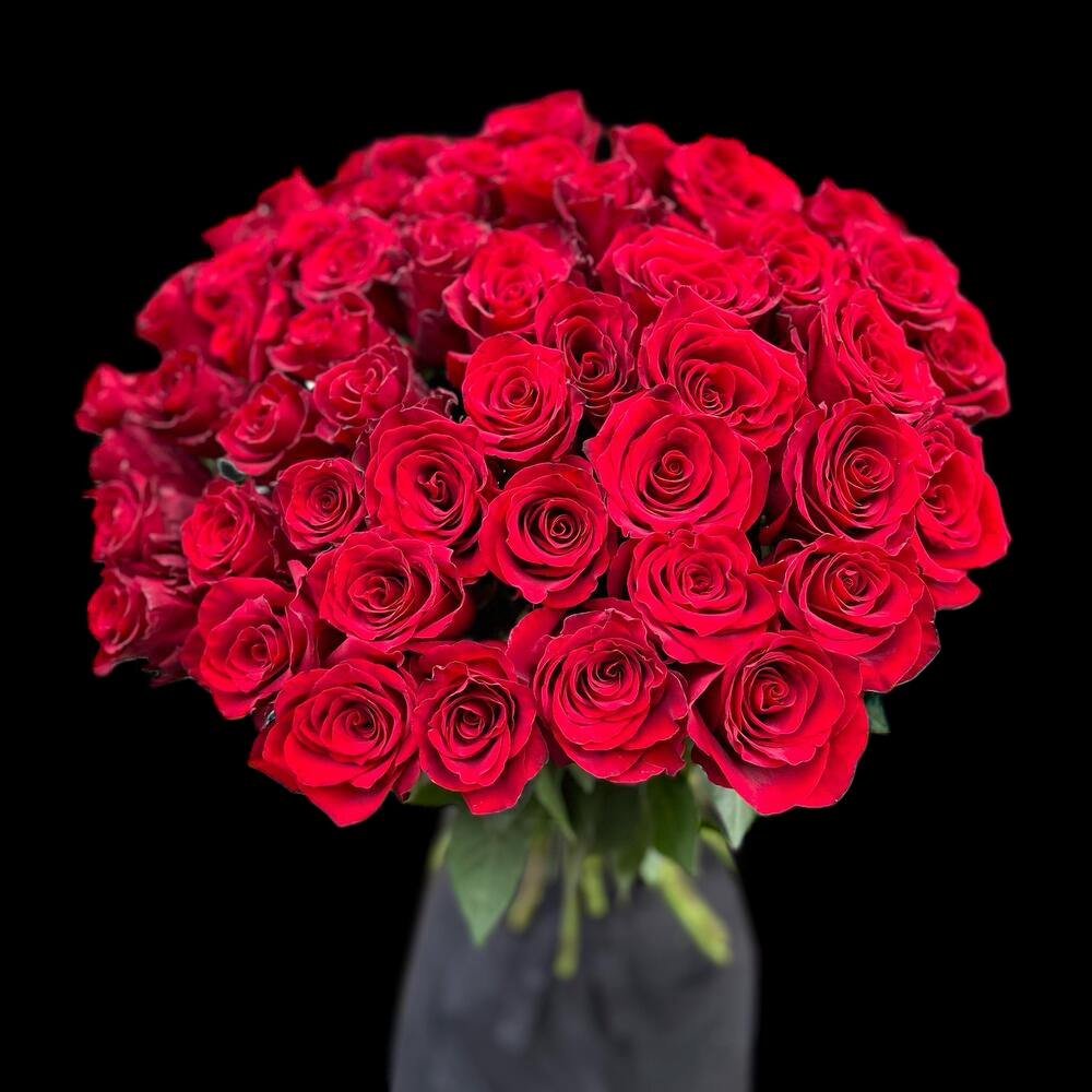 Молекула бордовой роскоши · 51 роза